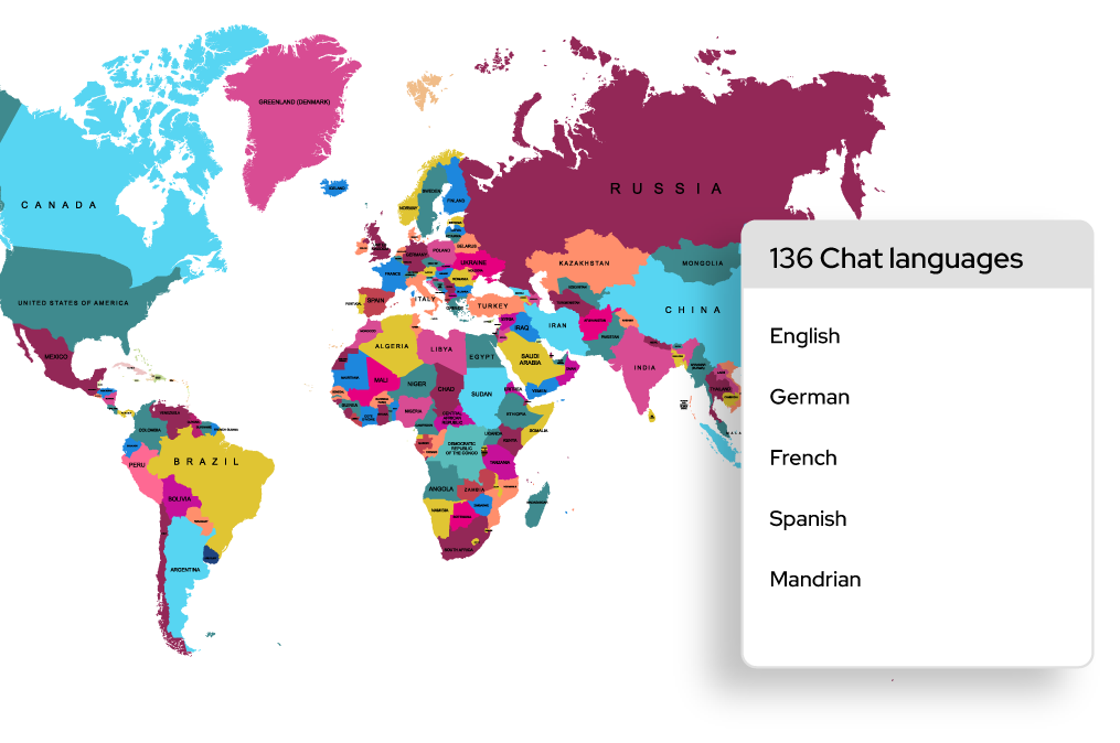 Arkchat messaging app: Freelancers can communicate with clients easily because Arkchat translates messages automatically. Mobile screen image