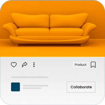 Arkchat messaging app - sofa product post