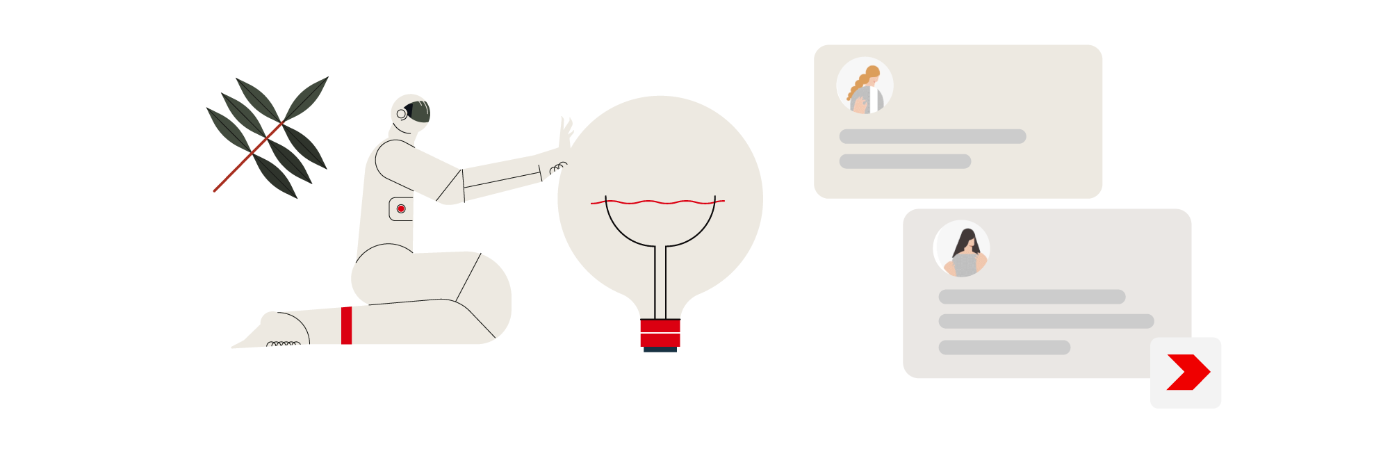 Arkchat messaging app: Increase productivity by using Generative Ai in messaging. Web screen image