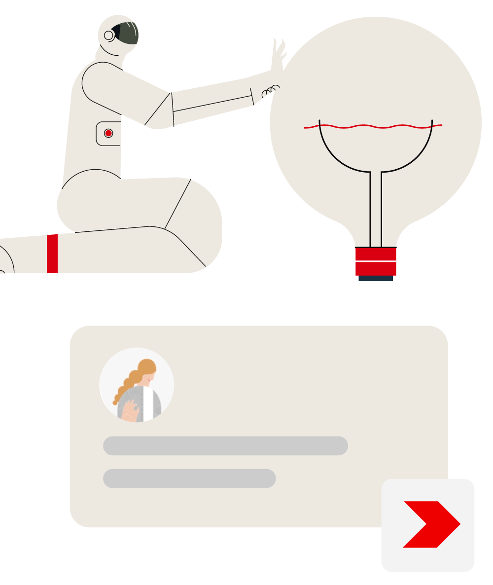 Arkchat messaging app: Increase productivity by using Generative Ai in messaging. Mobile screen image