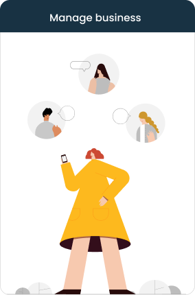 Arkchat messaging app: Manage business through messaging mobile screen image