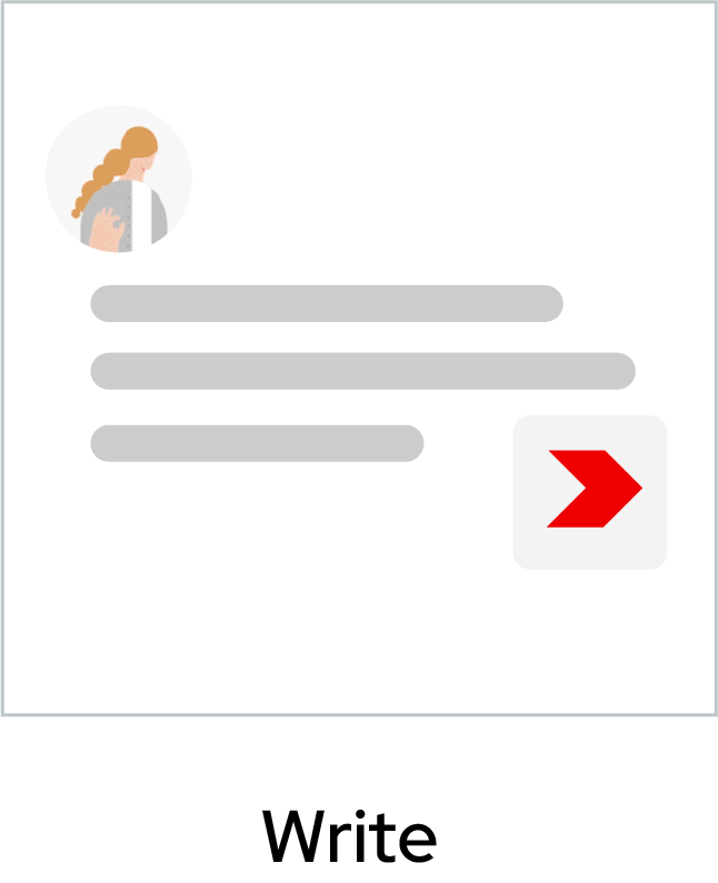 Arkchat messaging app: Write a message