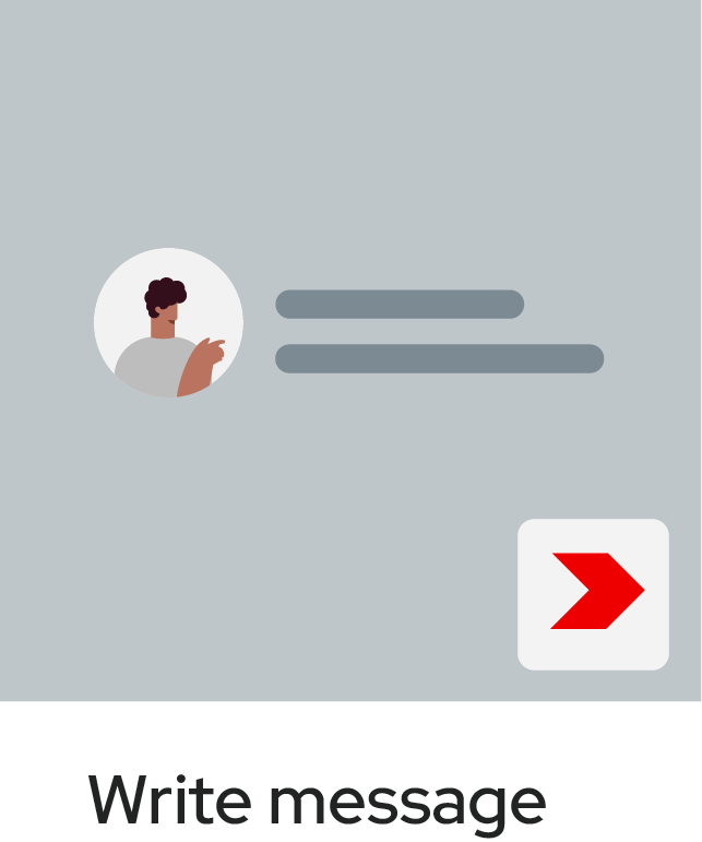 Arkchat messaging app: Write message through Arkchat