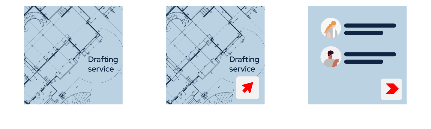 Arkchat messaging app: AEC firms can find and collaborate with freelancers. Web screen image